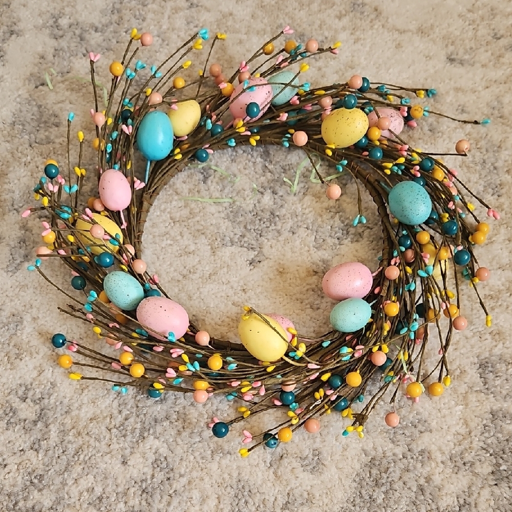 Colorful Easter Egg Wreath